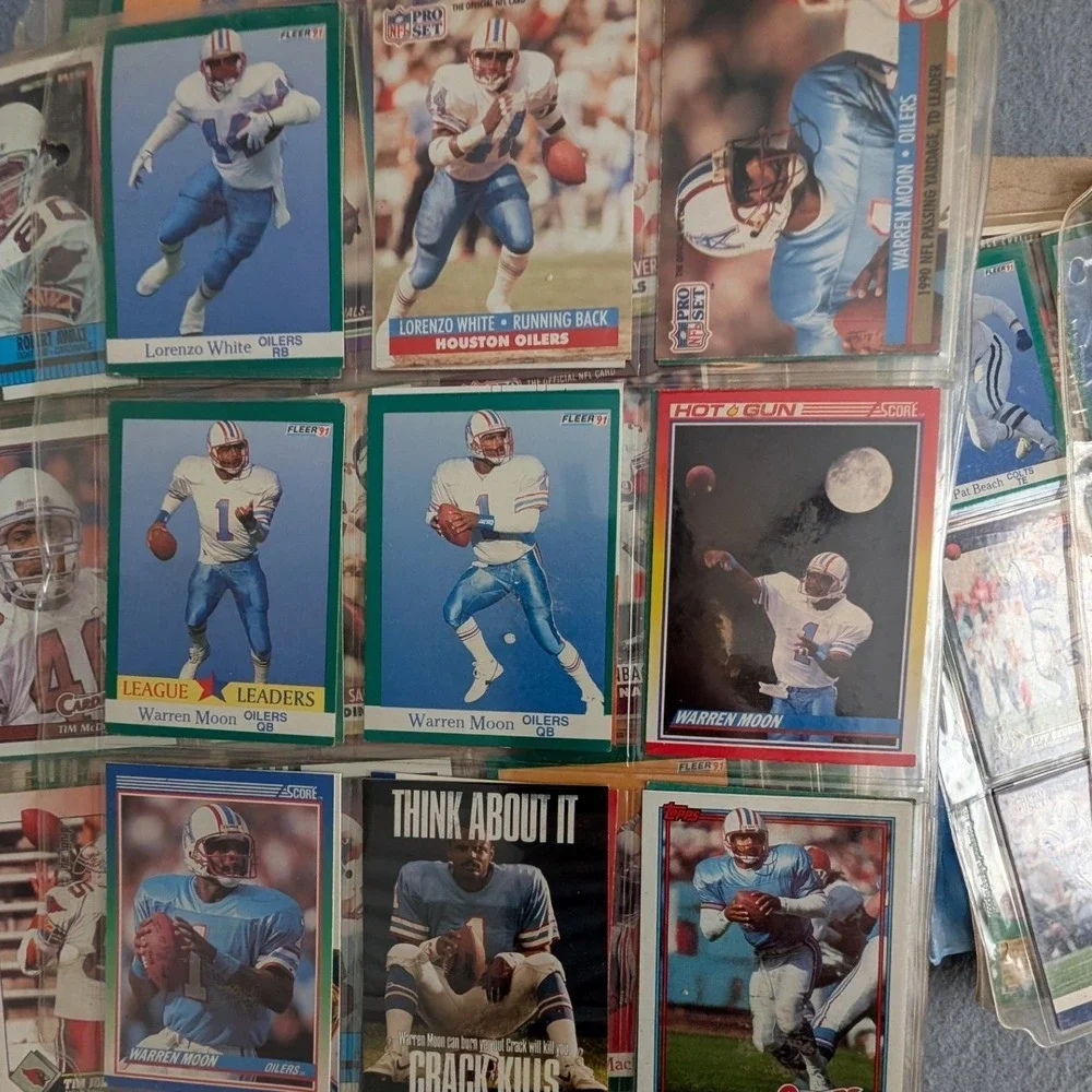 NFL Football Card Collection Binder 200+ Barry Sander Emmitt Smith‎ Rookies